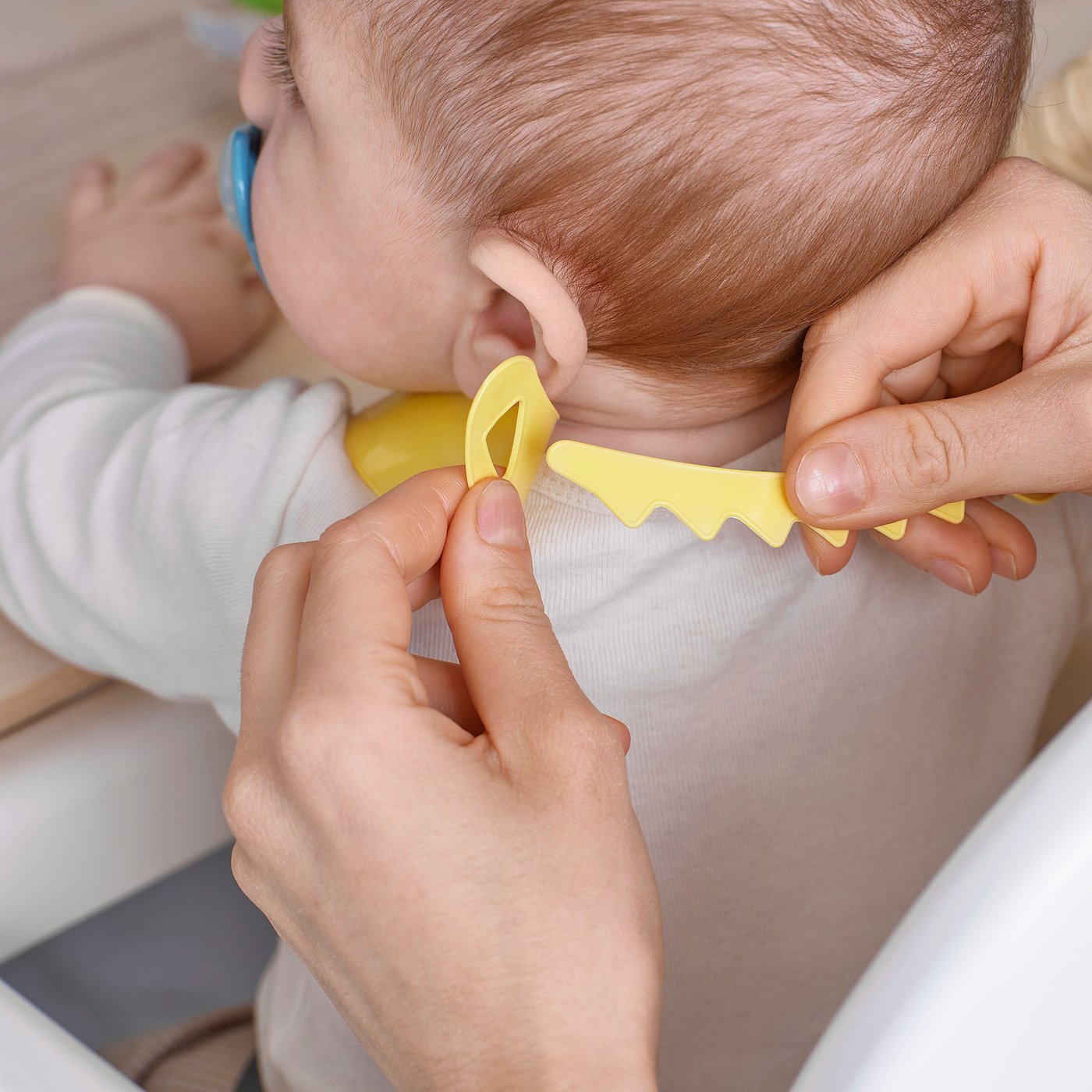 MATA 4-piece eating set, light yellow