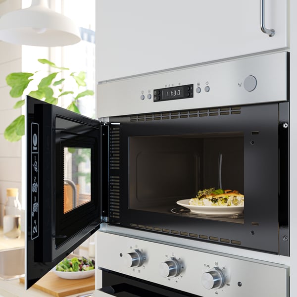MATÄLSKARE microwave oven, IKEA 300 stainless steel, 59.5x39.4x31.7 cm