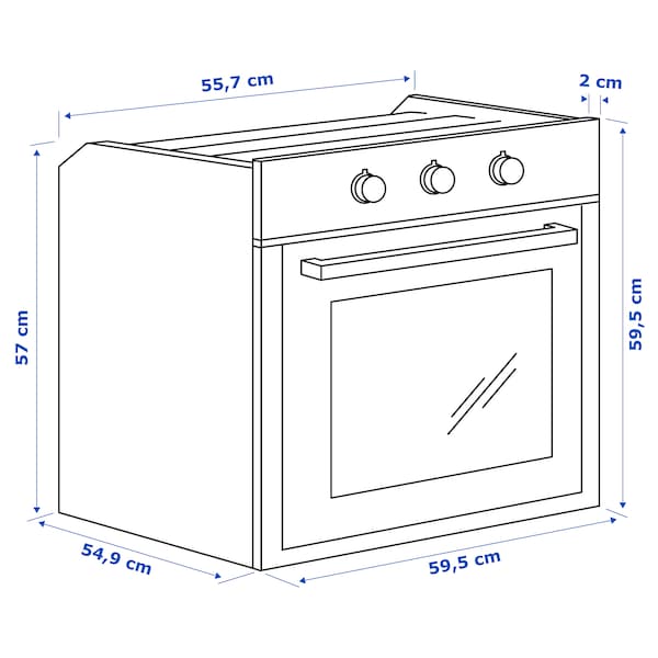 MATÄLSKARE Pyrolytic furnace - stainless steel color ,