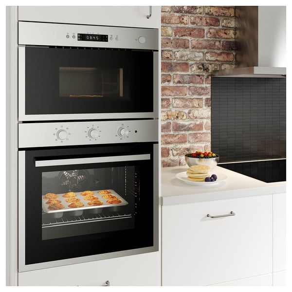 MATÄLSKARE forced air oven, IKEA 300 stainless steel, 59.5x59.5x56.9 cm
