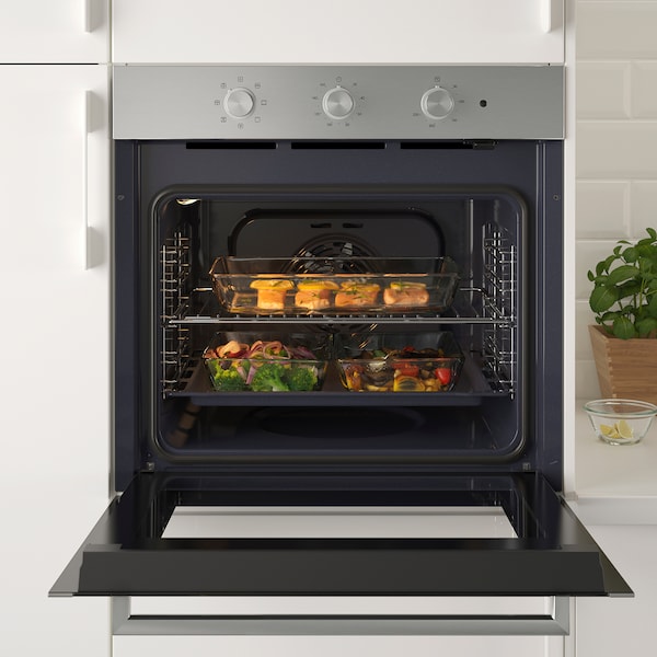 MATÄLSKARE Heat-plated oven - stainless steel color ,