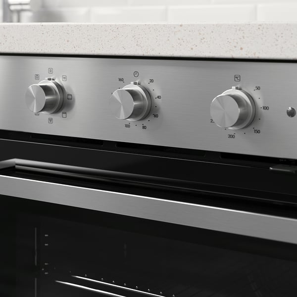 MATÄLSKARE forced air oven, IKEA 300 stainless steel, 59.5x59.5x56.9 cm
