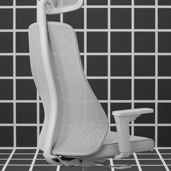 Ikea MATCHSPEL - Gaming chair, Bomstad light grey ,