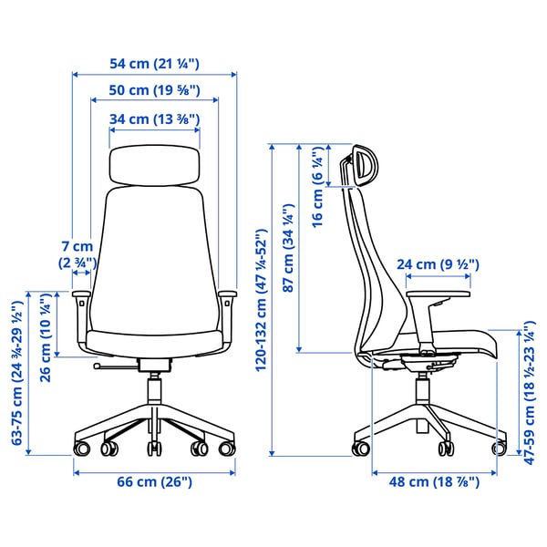 MATCHSPEL gaming chair, Bomstad light grey, 66 cm