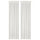 MATILDA sheer curtains, 1 pair, white/with heading tape, 145x300 cm