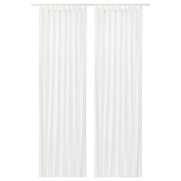 MATILDA Thin curtains, 1 pair - white 140x300 cm , 140x300 cm