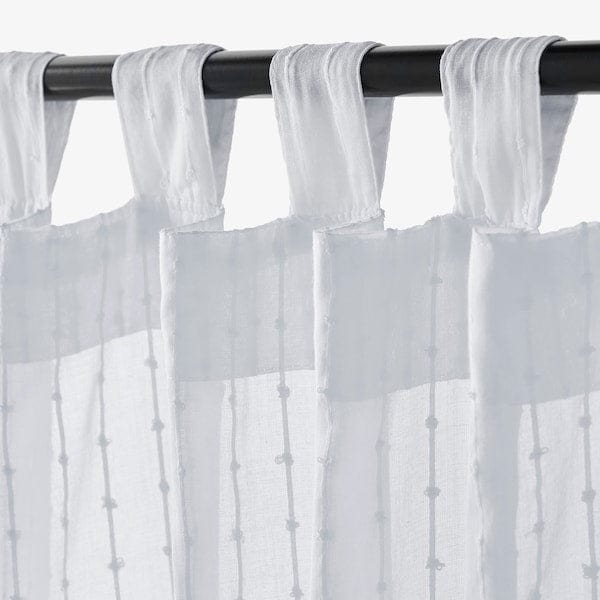 Ikea MATILDA Thin curtains, 1 pair - white 140x300 cm , 140x300 cm