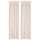 MATILDA sheer curtains, 1 pair, pale pink/with heading tape, 145x300 cm