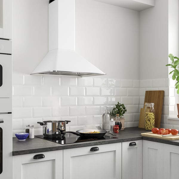 MATTRADITION wall mounted extractor hood, white, 60 cm