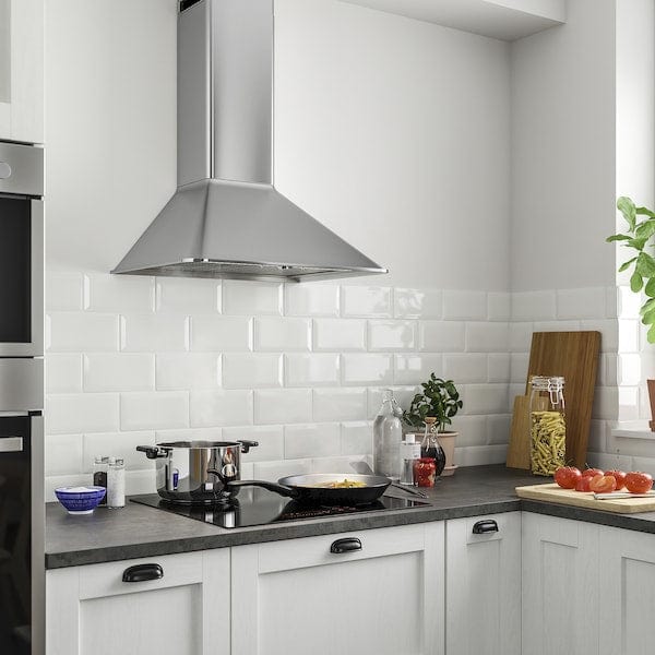 Ikea MATTRADITION Hood to be fixed to the wall - stainless steel , 60 cm