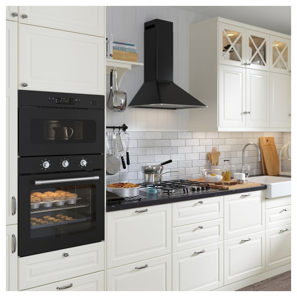 MATTRADITION microwave oven, IKEA 300 black, 59.5x39.4x31.7 cm