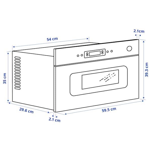 Ikea MATTRADITION Microwave - black ,