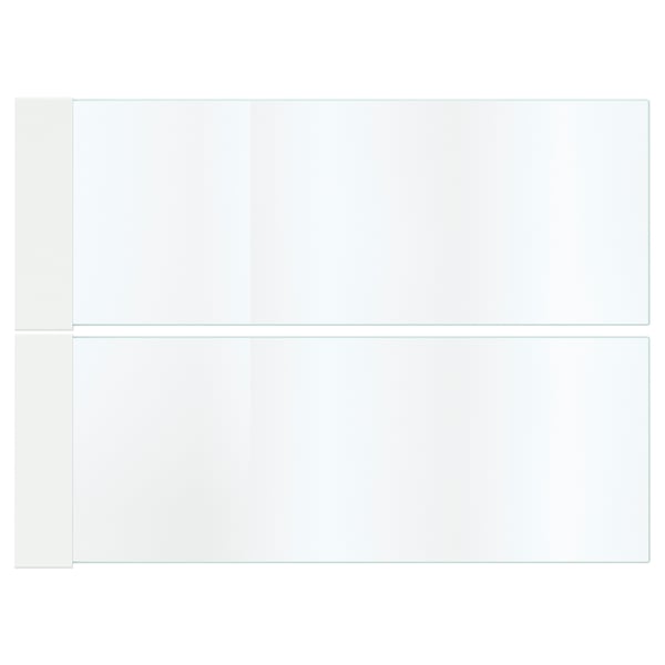 MAXIMERA add-on side for drawer, high, glass, 37 cm, 2 pack