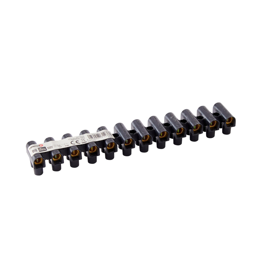 SCREW TERMINAL BLOCK 16MM2 BLACK