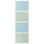MEHAMN 4 panels for sliding door frame, light blue/light green, 75x236 cm