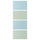 MEHAMN 4 panels for sliding door frame, light blue/light green, 75x201 cm