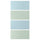 MEHAMN - MEHAMN 4 panels for sliding door frame, light blue/light green, 100x201 cm
