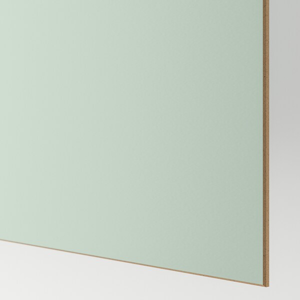 MEHAMN - 4 panels for sliding door frame, light blue/light green, 75x236 cm