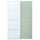 MEHAMN/AULI - MEHAMN/AULI Pair of sliding doors, aluminium double sided/light green mirror glass, 150x236 cm
