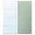 MEHAMN/AULI pair of sliding doors, aluminium double sided/light green mirror glass, 200x236 cm