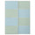 MEHAMN - MEHAMN Pair of sliding doors, aluminium double sided/light blue light green, 150x201 cm