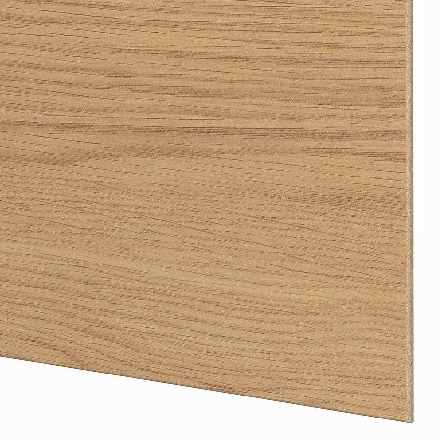 MEHAMN pair of sliding doors, aluminium/double sided oak effect, 150x236 cm
