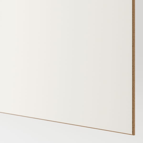Ikea MEHAMN - Pair of sliding doors, double sided/white stained oak effect white, 200x201 cm