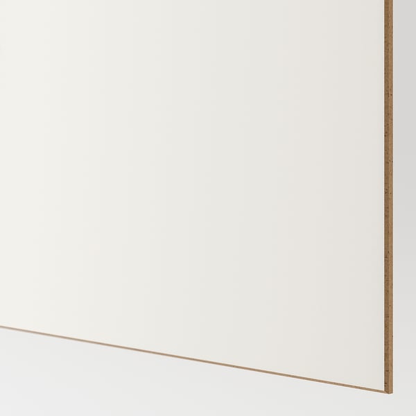 MEHAMN - MEHAMN Pair of sliding doors, double sided white stained oak effect/white, 150x201 cm