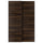 MEHAMN pair of sliding doors, black/double sided dark brown oak effect, 150x236x8.0 cm