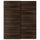 MEHAMN pair of sliding doors, black/double sided dark brown oak effect, 200x236x8.0 cm