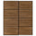 MEHAMN pair of sliding doors, black/double sided walnut, 200x236 cm