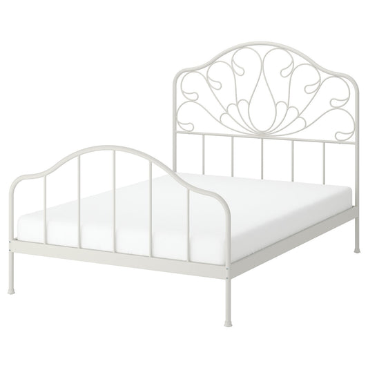 MELLGRUND bed frame, off-white, 140x200 cm