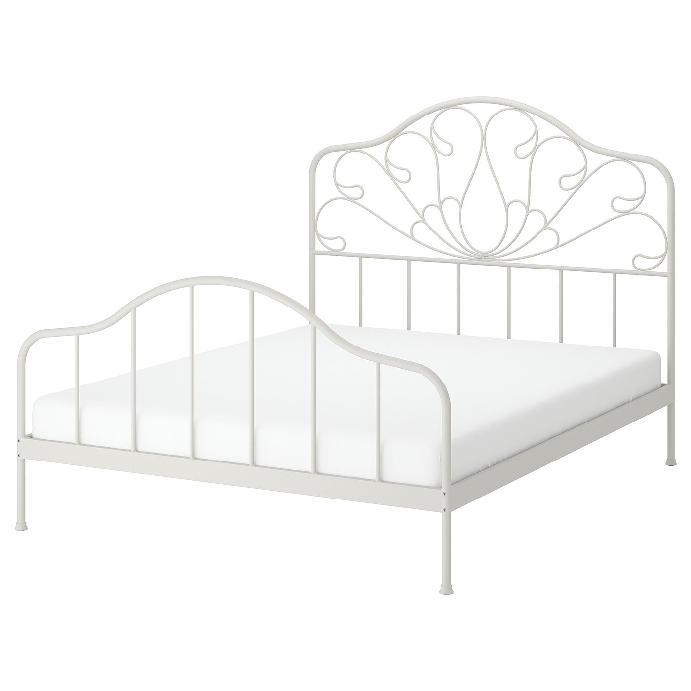 MELLGRUND bed frame, off-white, 160x200 cm