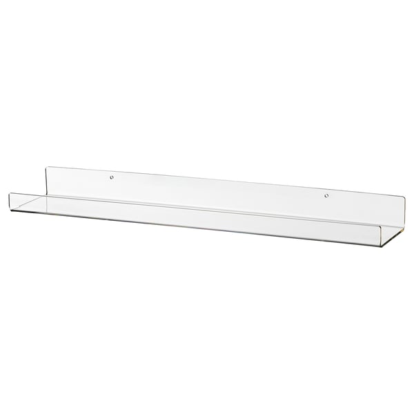 MELLÖSA picture ledge, transparent, 60 cm