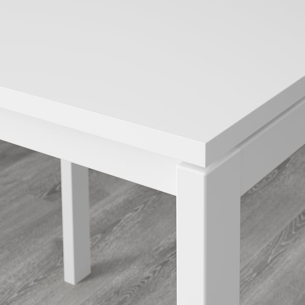 MELLTORP / ADDE - Table and 4 chairs, white, 125 cm