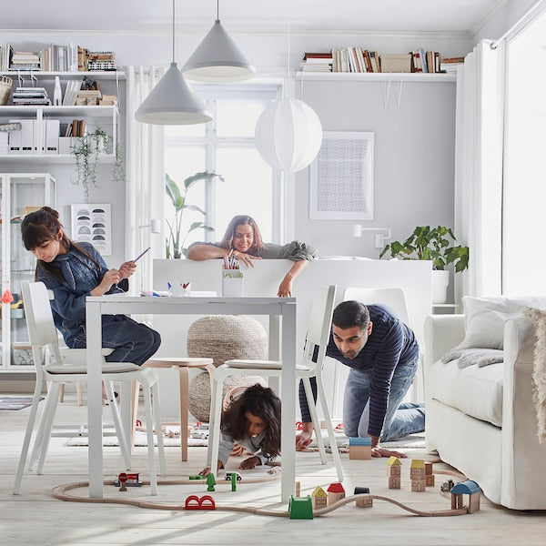 MELLTORP - Table, white, 125x75 cm