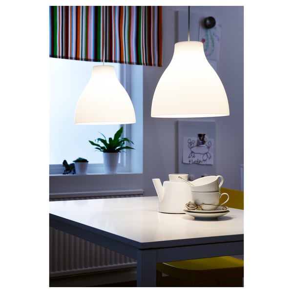 MELODI pendant lamp, white, 38 cm
