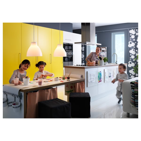 MELODI pendant lamp, white, 38 cm