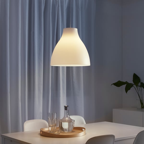 MELODI pendant lamp, white, 38 cm