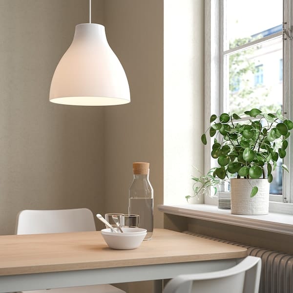 Ikea MELODI - Pendant lamp, white, 28 cm