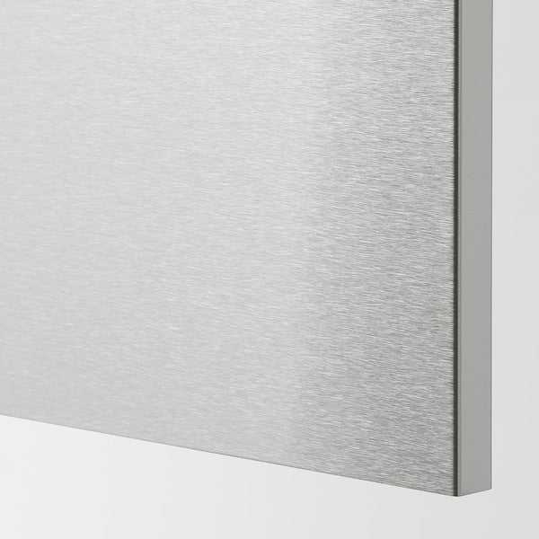 METOD - 1 front for dishwasher, Vårsta stainless steel, 60 cm