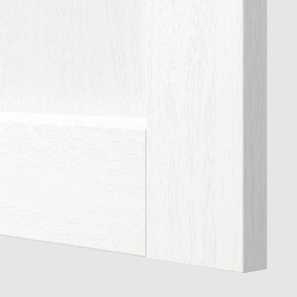 METOD - 2 fronts for dishwasher, Enköping white/wood effect, 60 cm