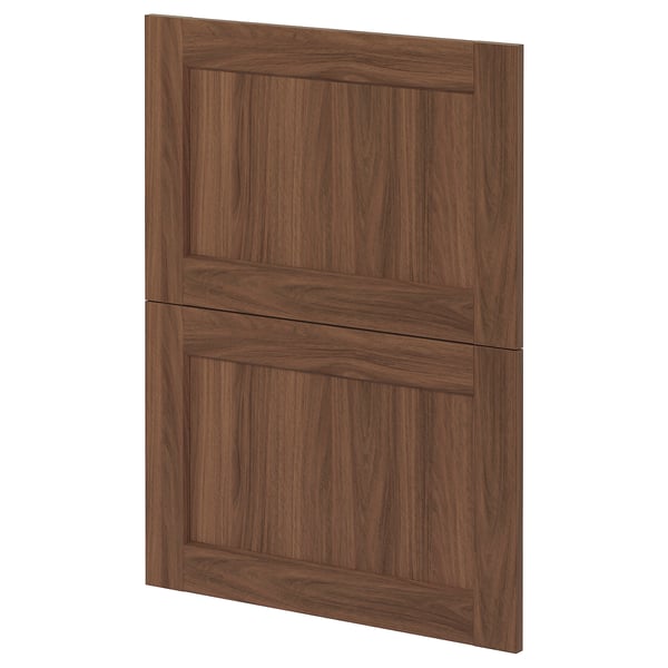METOD 2 fronts for dishwasher, Enköping brown/walnut effect, 60 cm