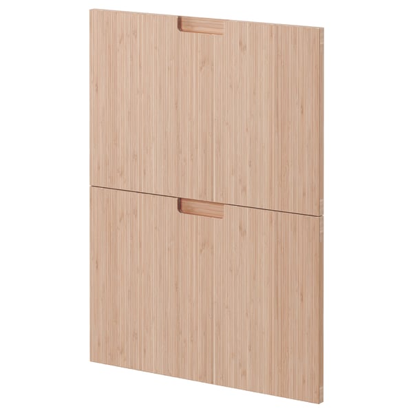 METOD - METOD 2 fronts for dishwasher, Fröjered light bamboo, 60 cm