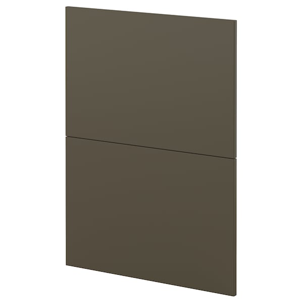 METOD - 2 fronts for dishwasher, Havstorp brown-beige, 60 cm