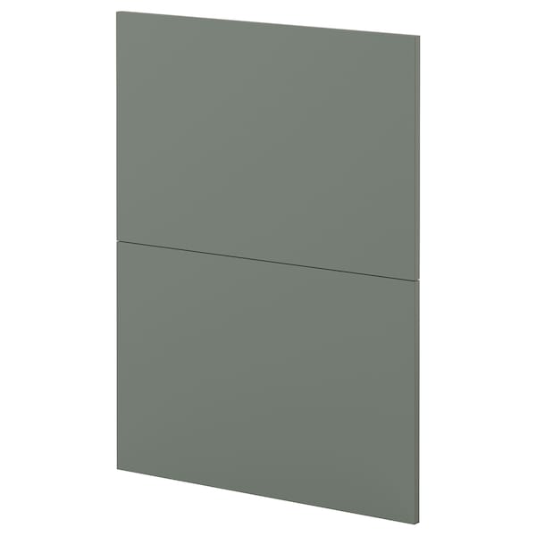 Ikea METOD - 2 fronts for dishwasher, Nickebo/matt grey-green, 60 cm