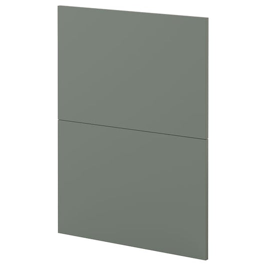 Ikea METOD - 2 fronts for dishwasher, Nickebo/matt grey-green, 60 cm