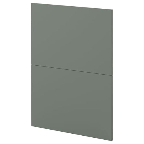METOD - METOD 2 fronts for dishwasher, Nickebo/matt grey-green, 60 cm