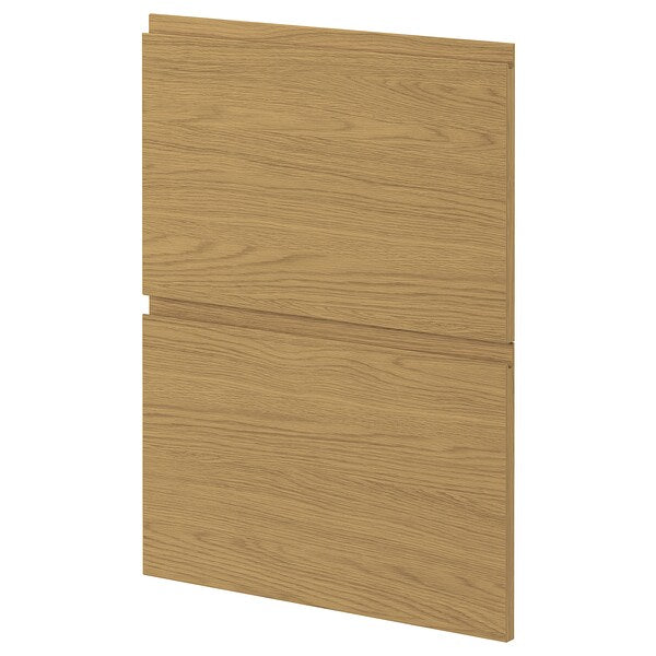 METOD - 2 fronts for dishwasher, Voxtorp oak effect, 60 cm