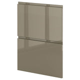 METOD 2 fronts for dishwasher, Voxtorp high-gloss dark grey-brown, 60 cm